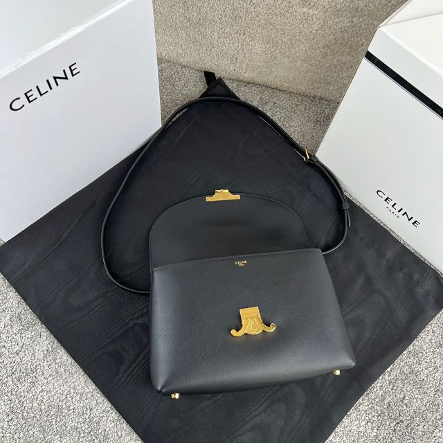 Celine original calfskin medium nino bag 117523 black