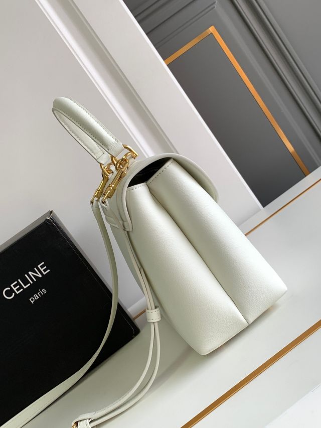 Celine original calfskin medium nino bag 117523 white