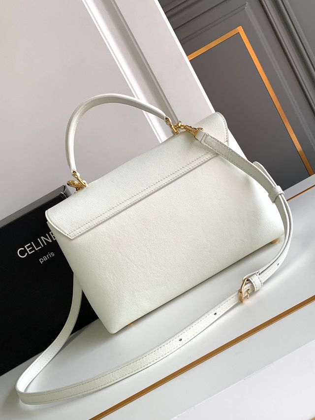 Celine original calfskin medium nino bag 117523 white