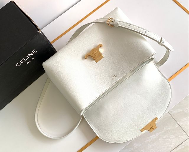 Celine original calfskin medium nino bag 117523 white