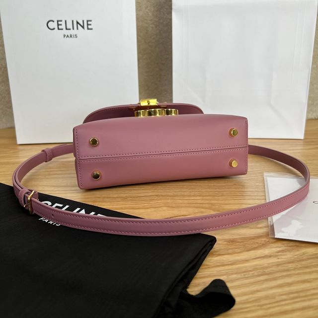 Celine original calfskin small nino bag 118113 hot pink