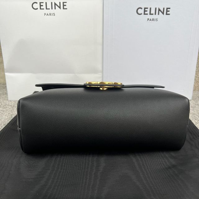 Celine original calfskin medium victoire bag 115853 black