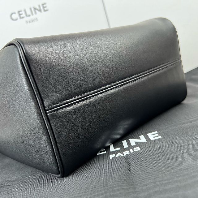 Celine original calfskin small cabas drawstring 111013 black	