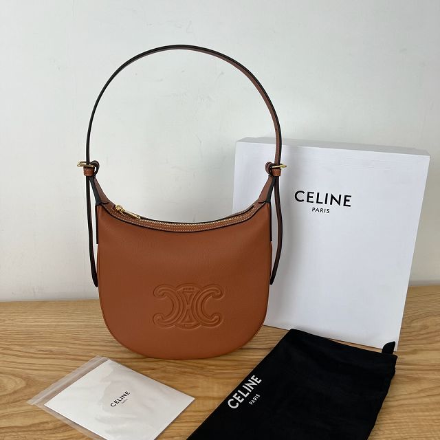 Celine original calfskin small heloise bag 117253 tan