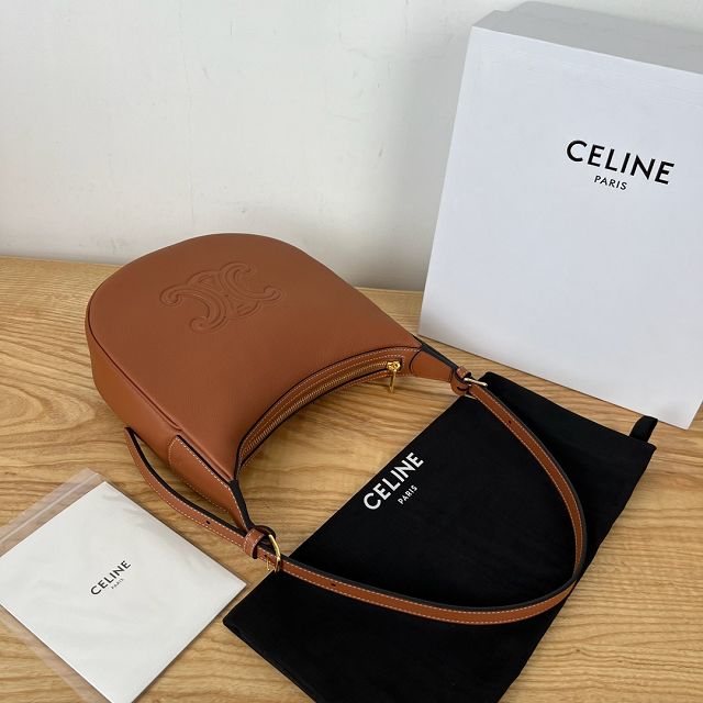 Celine original calfskin small heloise bag 117253 tan