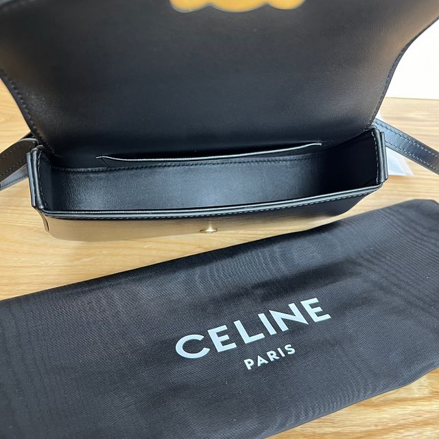 Celine original calfskin small lola bag 119533 black