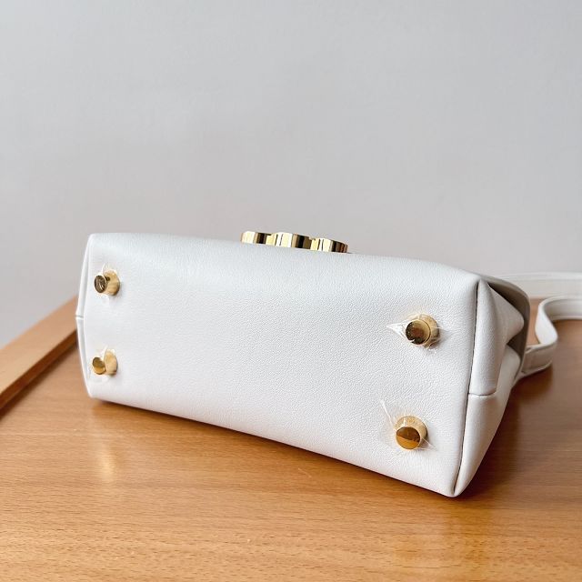 Celine original calfskin small nino bag 118113 white