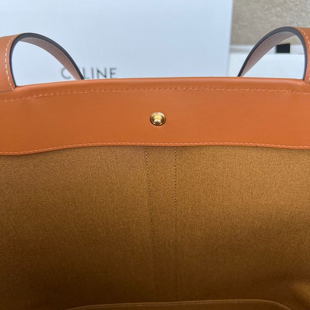 Celine original triomphe canvas medium cabas 115072 tan