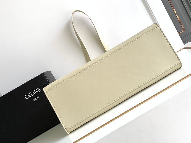 Celine original calfskin cabas 16 soft bag 112583 beige