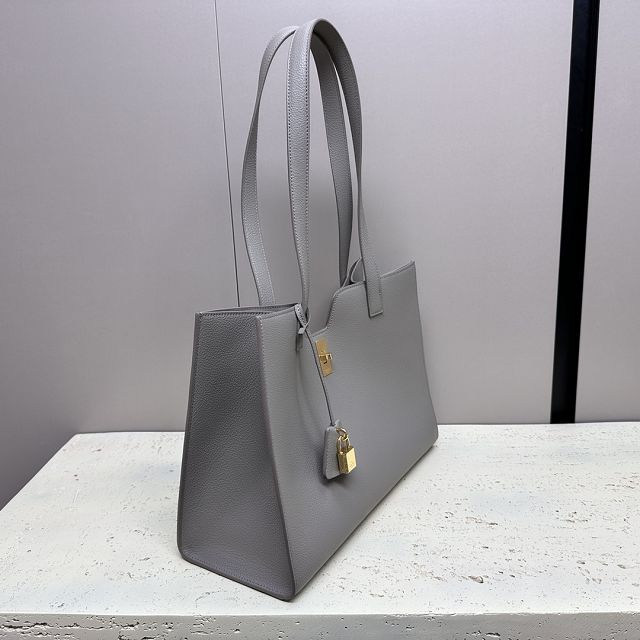 Celine original calfskin cabas 16 soft bag 112583 grey