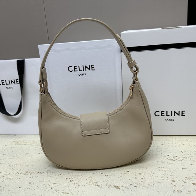 Celine original calfskin medium ava bag 114493 beige