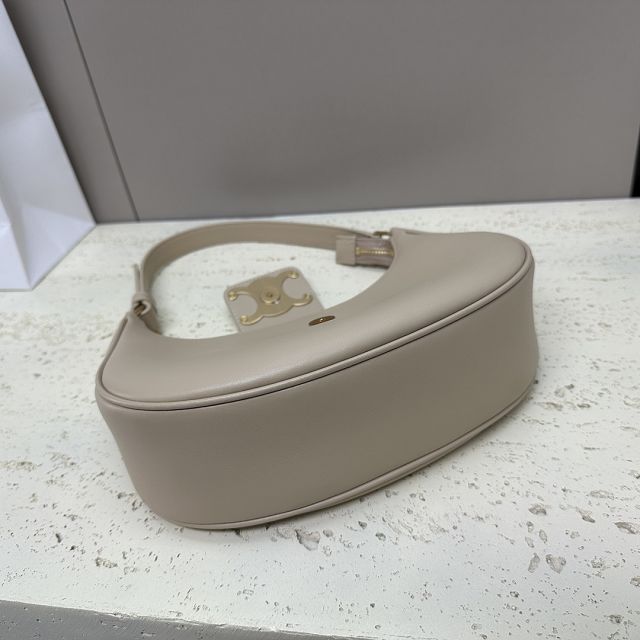 Celine original calfskin medium ava bag 114493 beige