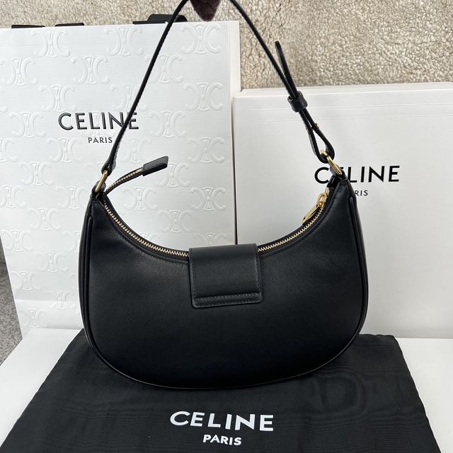 Celine original calfskin medium ava bag 114493 black