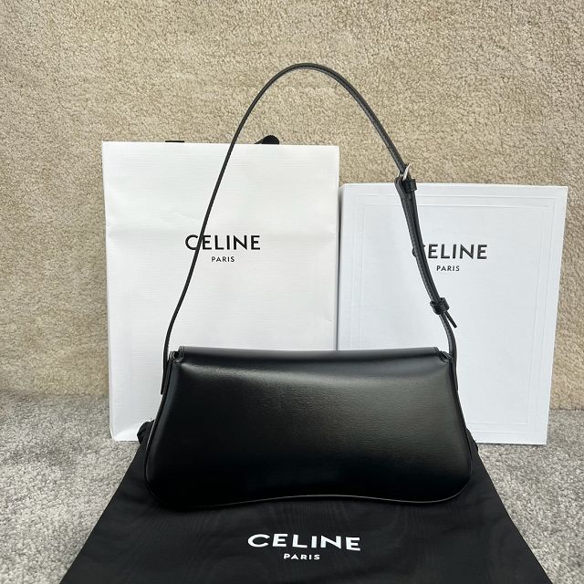 Celine original calfskin medium lola bag 115533 black