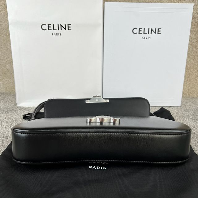 Celine original calfskin medium lola bag 115533 black