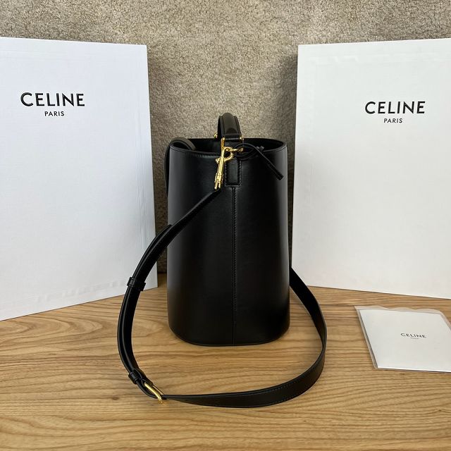 Celine original calfskin medium louise bag 116613 black