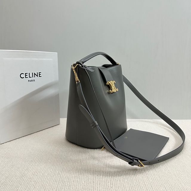 Celine original calfskin medium louise bag 116613 grey