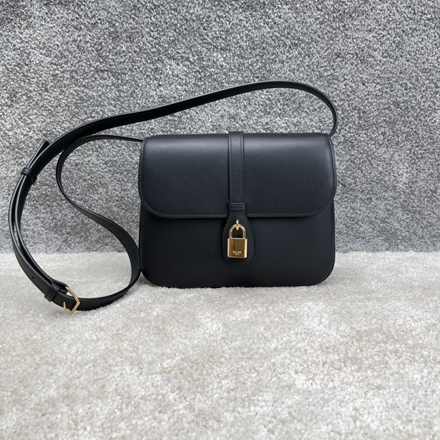 Celine original calfskin mini tabou bag 196584 black