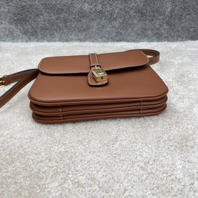 Celine original calfskin mini tabou bag 196584 tan