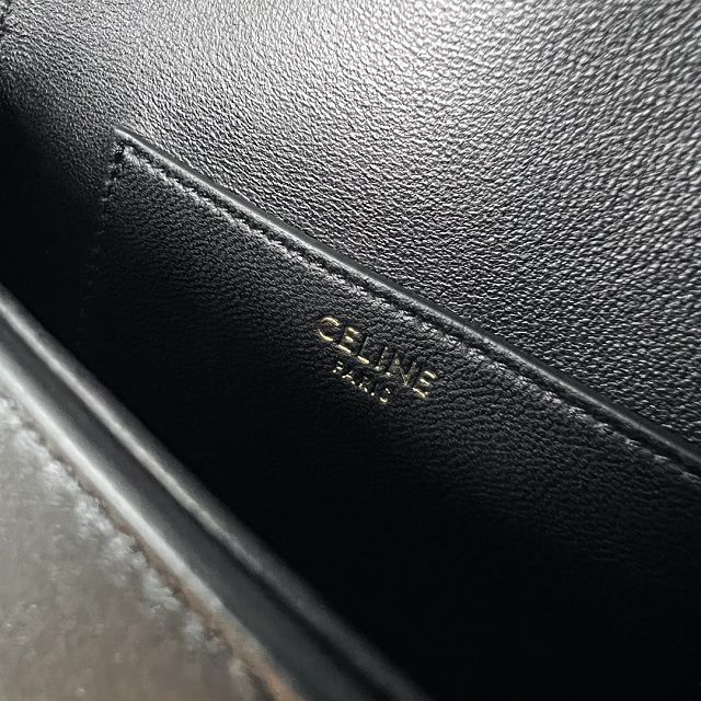 Celine original calfskin mini tabou clutch 101592 black