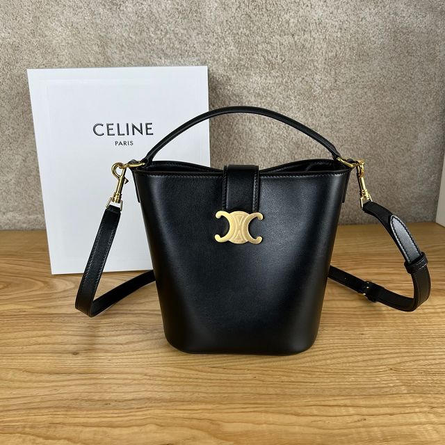 Celine original calfskin small louise bag 119173 black