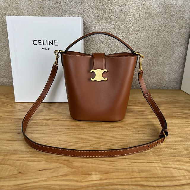 Celine original calfskin small louise bag 119173 tan