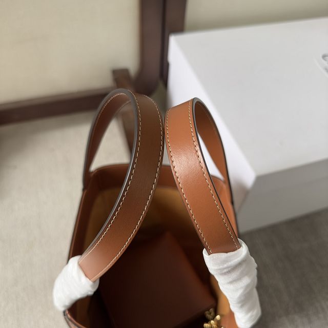 Celine original calfskin triomphe cube bag 199202 tan