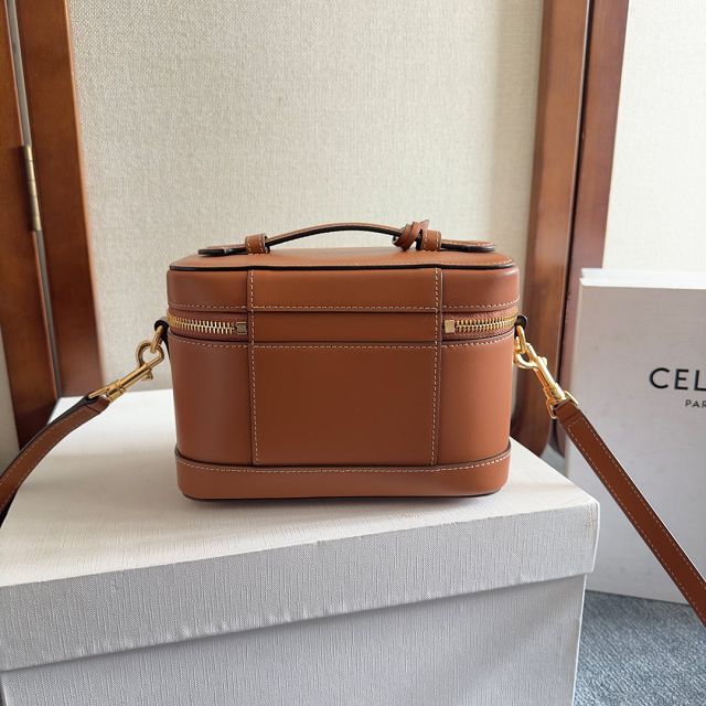 Celine original calfskin vanity case 119463 tan