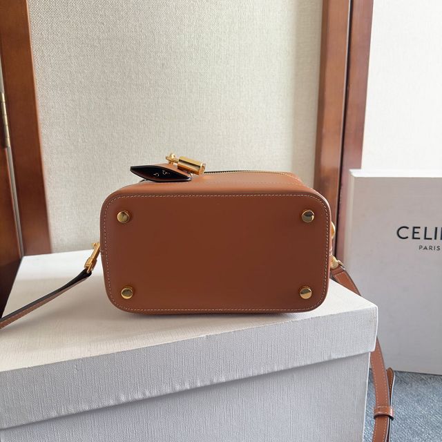 Celine original calfskin vanity case 119463 tan