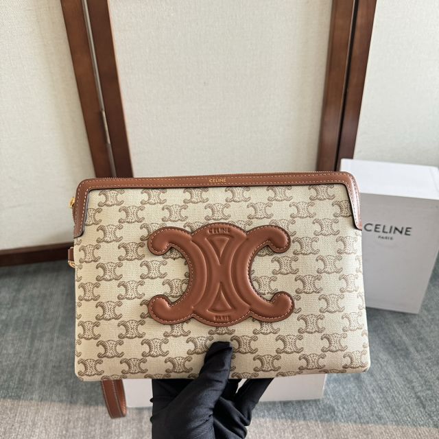 Celine original canvas clutch 100502