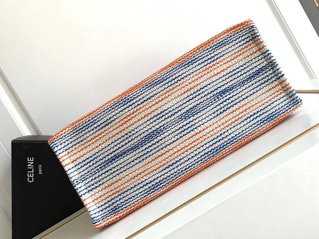 Celine original textile large cabas thais 196762 blue&orange