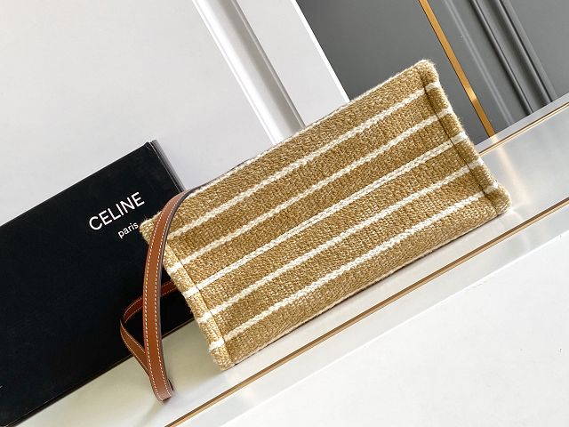 Celine original textile small cabas thais 199162 apricot