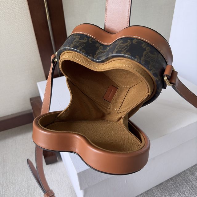 Celine original triomphe canvas tambour 198212 tan