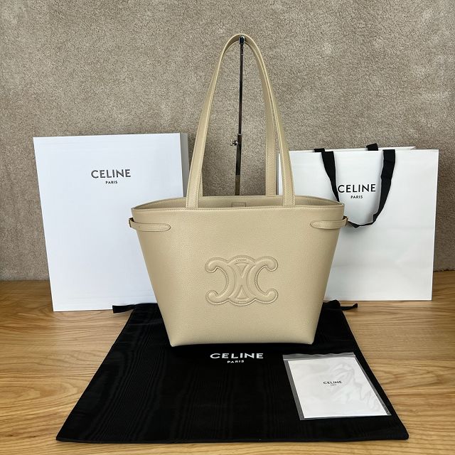 Celine original calfskin small cabas anais 118233 light apricot