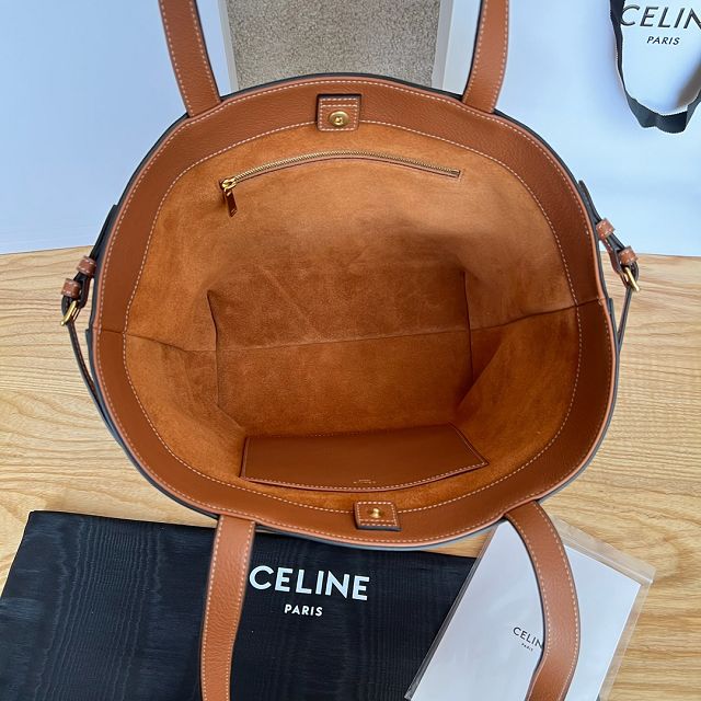 Celine original calfskin small cabas anais 118233 tan