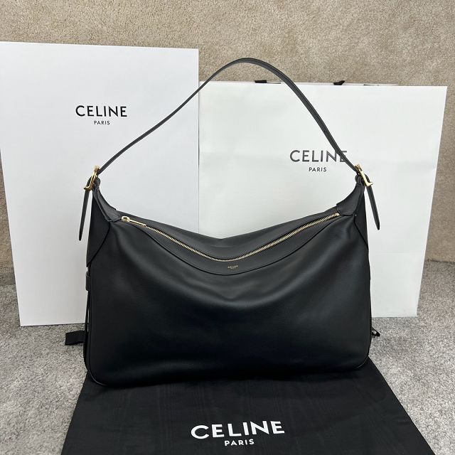 Celine original calfskin large romy bag 110793 black