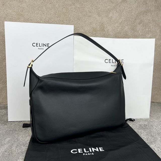 Celine original calfskin large romy bag 110793 black