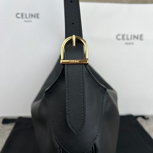 Celine original calfskin large romy bag 110793 black