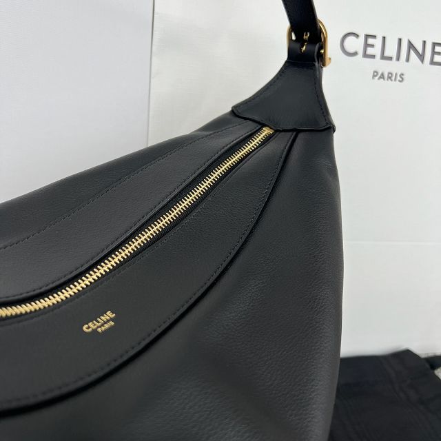 Celine original calfskin large romy bag 110793 black