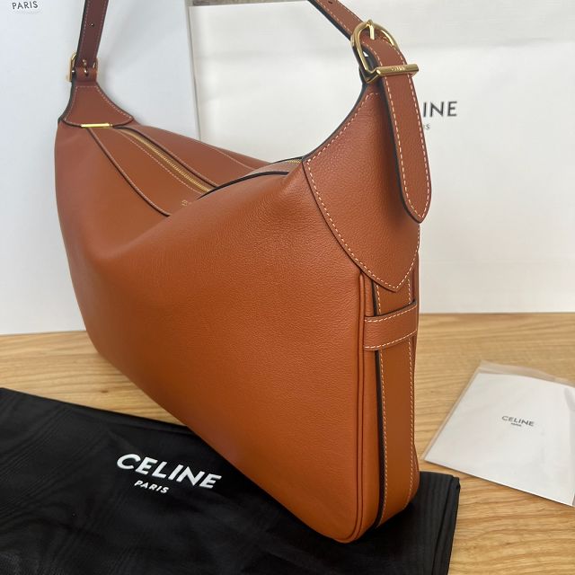 Celine original calfskin large romy bag 110793 tan