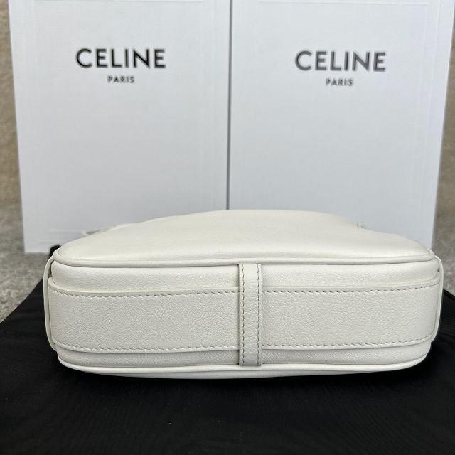 Celine original calfskin mini romy bag 10K123 white