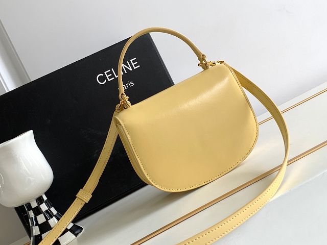 Celine original patent calfskin mini besace bag 10L063 yellow