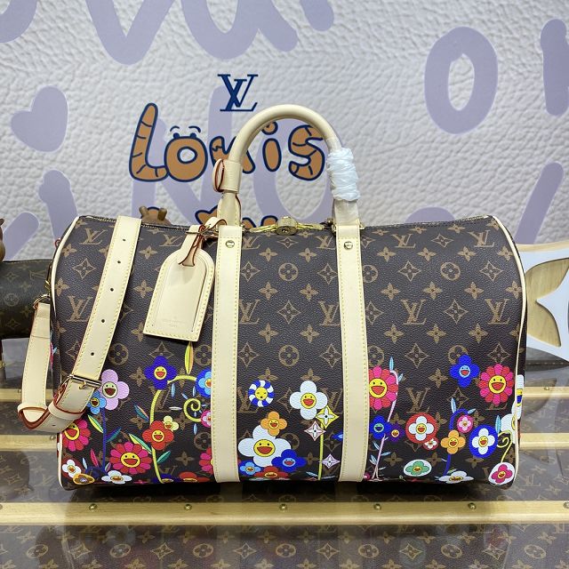 Louis vuitton original monogram canvas keepall 45 M14182