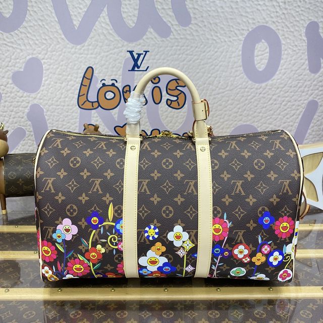 Louis vuitton original monogram canvas keepall 45 M14182