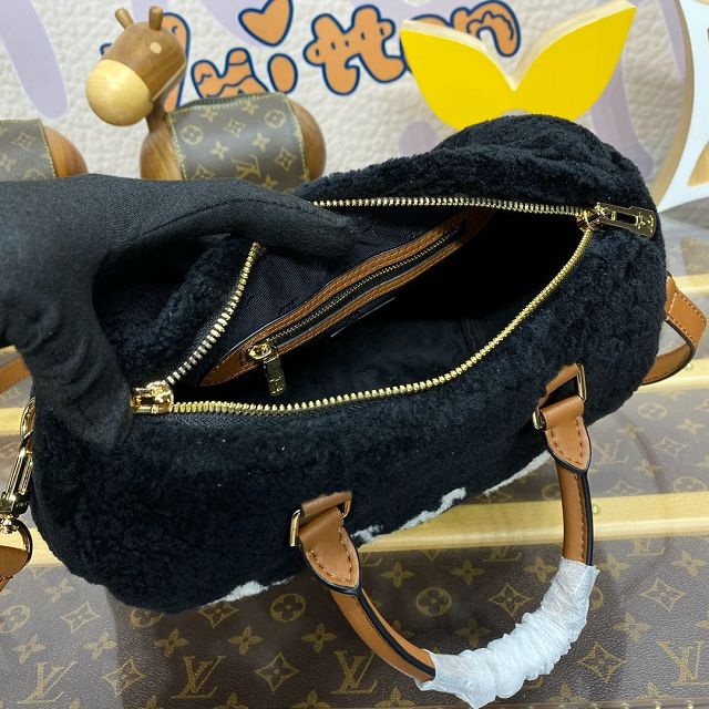 Louis vuitton original shearling speedy 25 M11797 black