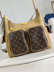 Louis vuitton original calfskin hobo cargo M12697 beige