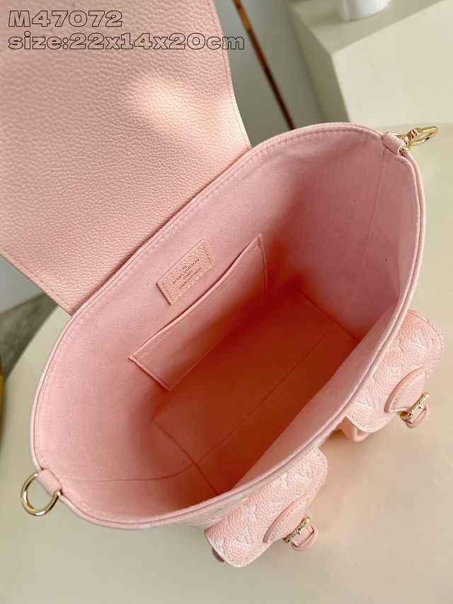 Louis vuitton original calfskin mini backpack M12987 light pink