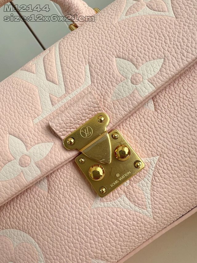 Louis vuitton original calfskin nano madeleine bag M12144 light pink