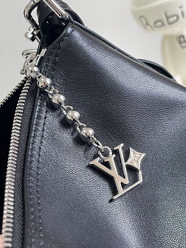 Louis vuitton original calfskin vagabond hobo M13986 black