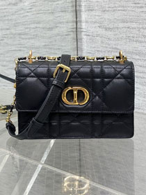 Dior original calfskin mini caro bag M9240 black